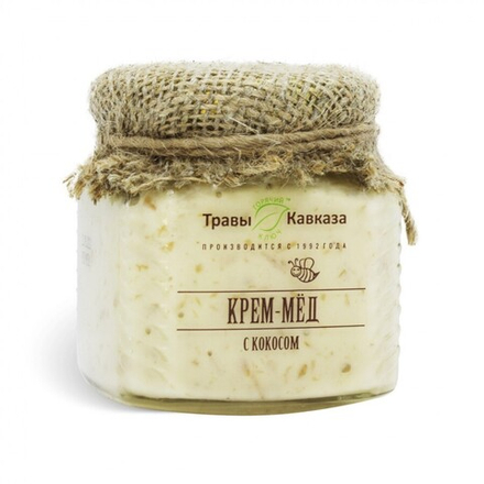 Крем-мед с кокосом
