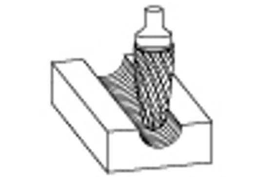 Борфреза Karnasch форма F (парабола с закругленной головкой), твердосплавная