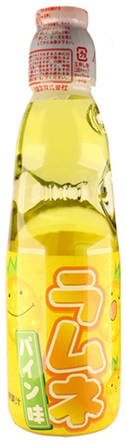 Газированный Напиток Рамуне со Вкусом Ананаса / Ramune Lemonade Pineapple 0.2 - стекло