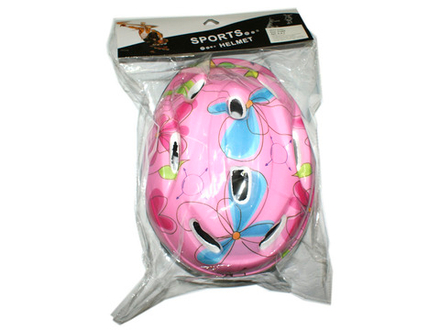 Защитный шлем для роллеров, велосипедистов. Материал: пластмасса, пенопласт. К-8-2