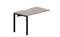 стол Strike 1180х680х750мм (с эргономичным вырезом) - приставной элемент