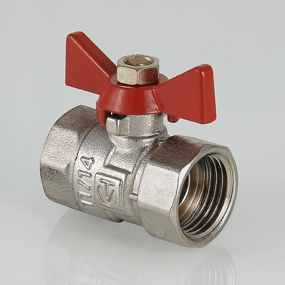 Кран шаровой VALTEC COMPACT рукоятка бабочка вн.-вн.