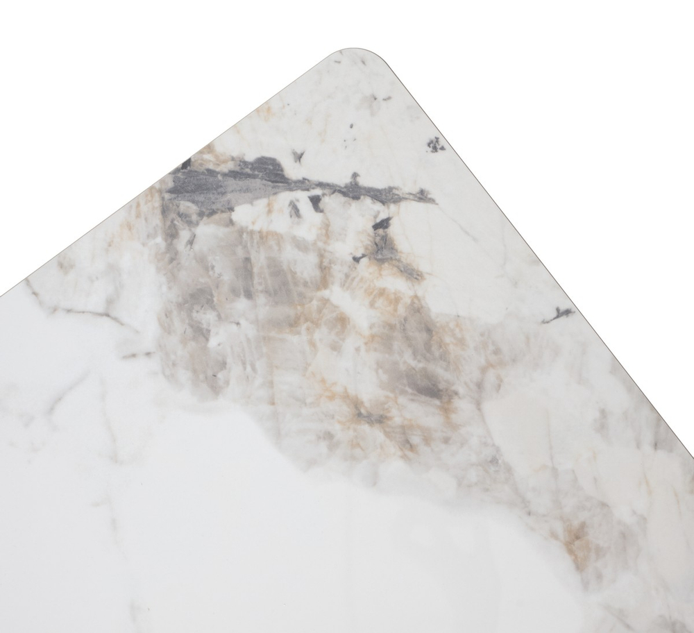 Стол М-City DISAUR Тик Так 90 Pandora Light Пандора, керамика, Черный каркас