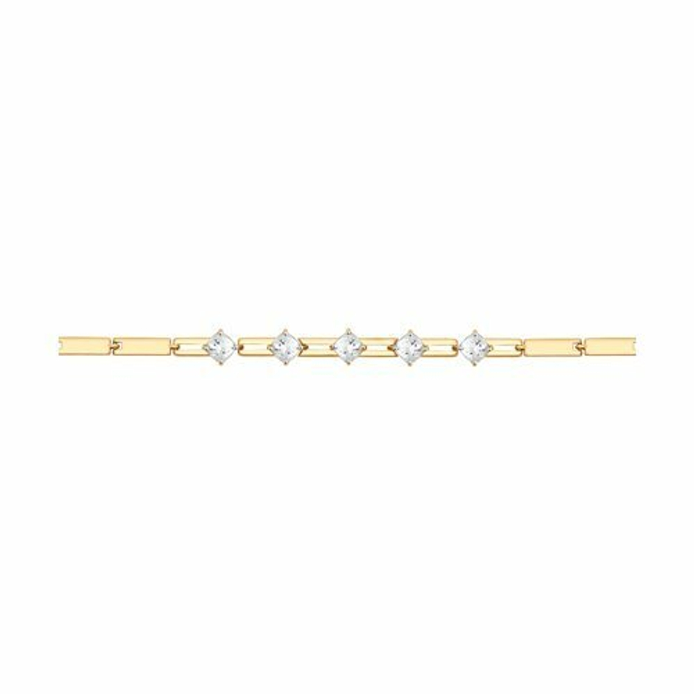 Браслет из золота со Swarovski Zirconia