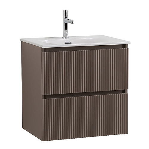 Тумба с раковиной BelBagno 60 UNO-600-2C-SO-СO+BB-8099-60 бежевая матовая