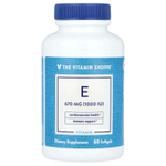 The Vitamin Shoppe, Витамин E, 670 мг (1000 МЕ), 60 мягких таблеток