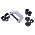 МАСТАК (110-20010C) Набор оправок для монтажа и демонтажа сайлентблоков, кейс, 10 предметов