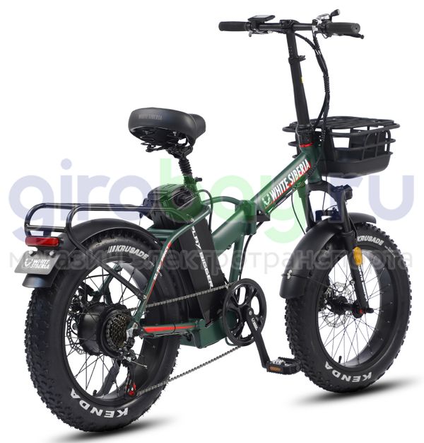 Электровелосипед WHITE SIBERIA SLAV PRO 1000W 48V/13A Elki Green (зеленый) фото №3