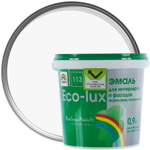 ЭМАЛЬ "ECO-LUX" Д/ФАСАДОВ И ИНТЕРЬЕРОВ "РАДУГА-113" ГЛ 0,9Л