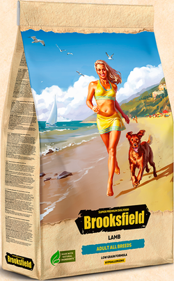 Brooksfield для взрослых собак всех пород Ягненок 12кг.