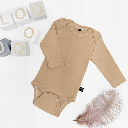 Боди с длинным рукавом LooJoo Карамель