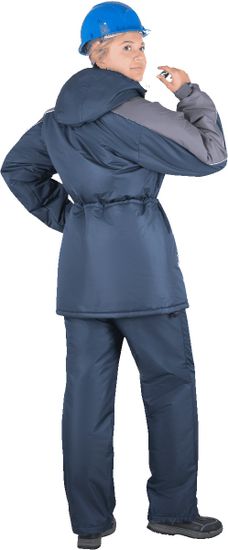 Костюм зимний женский "Вега" брюки (т.синий/серый)