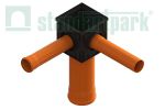 Дождеприемник PolyMAX Basic ДП-30.30 пластиковый черный (Арт. 8370-м)