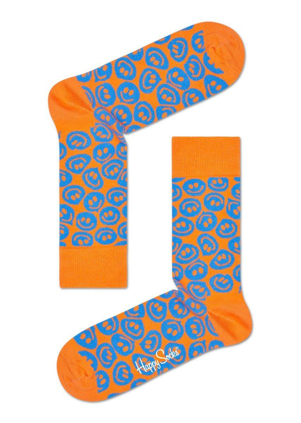 Носки унисекс Twisted Smile Sock со смайликами (Размер: 29) (Цвет: желтый)