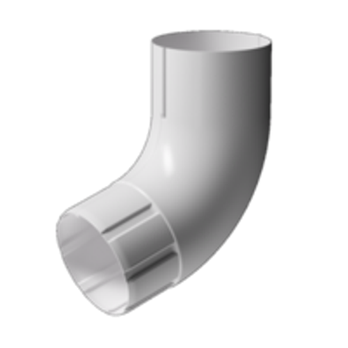 Docke STAL PREMIUM Колено 72° D90 (Пломбир 9010)