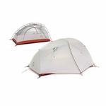 Палатка туристическая Naturehike Star-river 2 NH17T012-T двухместная сверхлегкая с ковриком, серо-черная, 6927595716489
