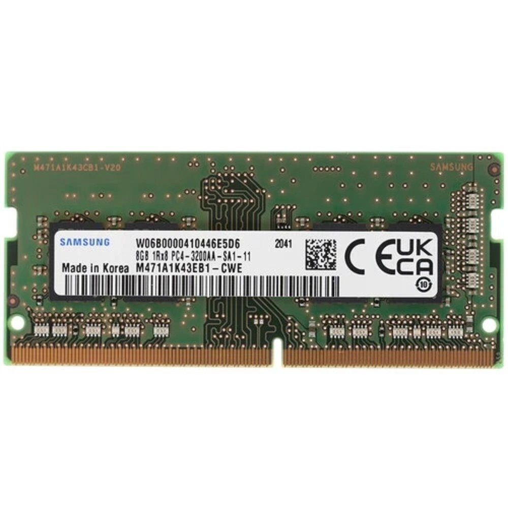 Оперативная память Samsung DDR4 8Gb 3200MHz M471A1K43EB1-CWE OEM PC4-25600 CL19 SO-DIMM 260-pin 1.2В original single rank