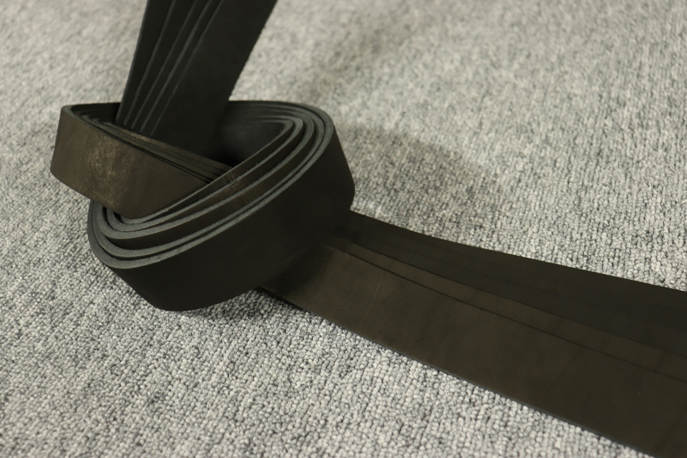 Ременная заготовка Черная ширина 35 мм (34мм)