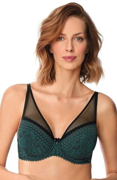 Пуш-ап бюстгальтер Xena (Размер: 70C) (Цвет: изумрудный)
