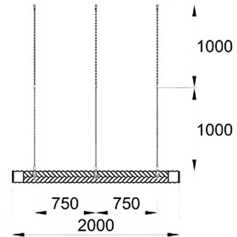 Подвес для качелей БРЕВНО 2,0
