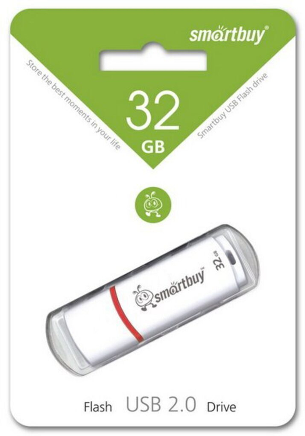 Флеш-драйв 32 GB USB 2.0 Smartbuy Crown White