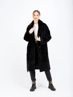 Шуба натуральная дубленка зимняя двухсторонняя