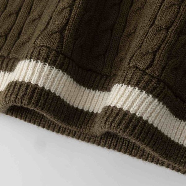 Свитер Lamb коричневый/бежевый - фото 6