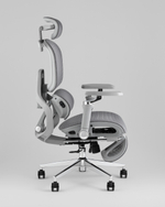 Кресло офисное TopChairs Prodigy с оттоманкой серый
