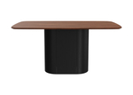 Стол обеденный Type прямоугольный 160*90 см (орех/черный)