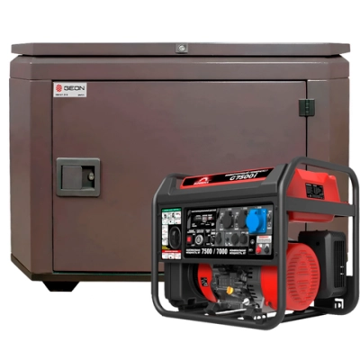Генератор бензиновый инверторный SUNREKA G7500i с кожухом Geon 1200 RAL 8019