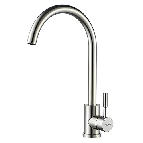 Смеситель для кухни с гайкой (нерж) (1/10) Ledeme L74998A-3