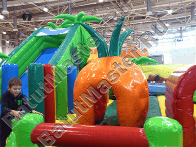 Надувной коммерческий батут "Джунгли"