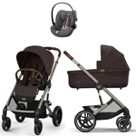 Коляска Cybex Balios S Lux TPE complete Cloud G Lava Grey Plus Base G 4 в 1 Chocolate Brown с дождевиками