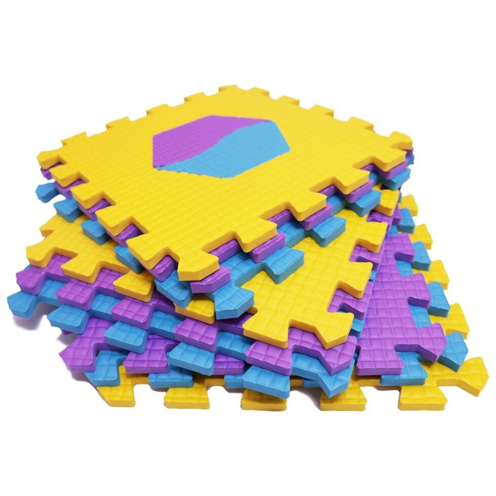 Покрытие напольное геометрия 3D 33х33х9/45шор (9 шт)