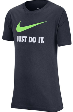 Футболка для мальчика теннисная Nike B NSW Tee Just Do It Swoosh - thunder blue