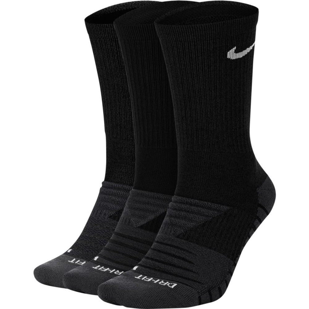 Теннисные носки Nike Dry Cushioned Crew 3P - black