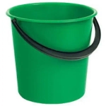 Ведро без крышки пластиковое 10л ПП зеленое