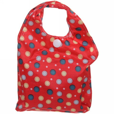 Сумка хозяйственная 36,5х50см горошек красный 1286-3