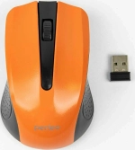 Мышь беспроводная PERFEO RAINBOW PF-3438 3 кн черно-оранжевая