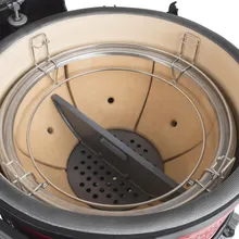 Керамический гриль Kamado Joe Big Joe II, 61 см, красный, с ножками и столиками