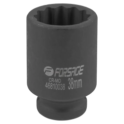 Головка ударная глубокая 38мм 3/4''12гр. Forsage F-46810038