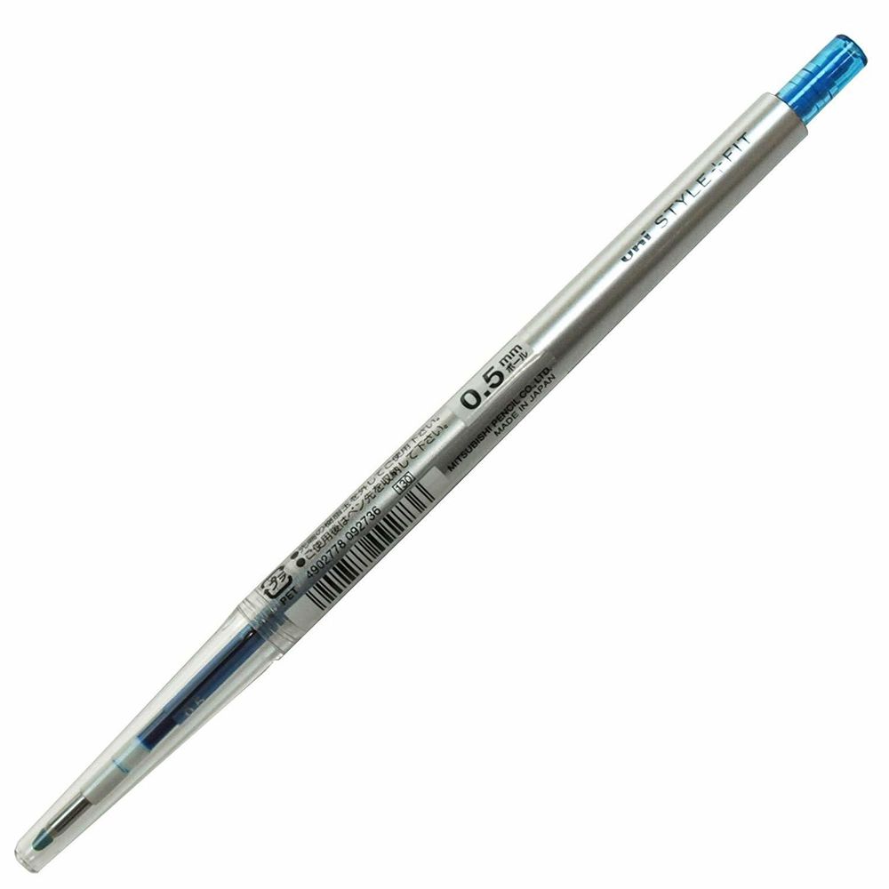 Гелевая ручка 0,5 мм Uni Style Fit - Light Blue - голубые чернила