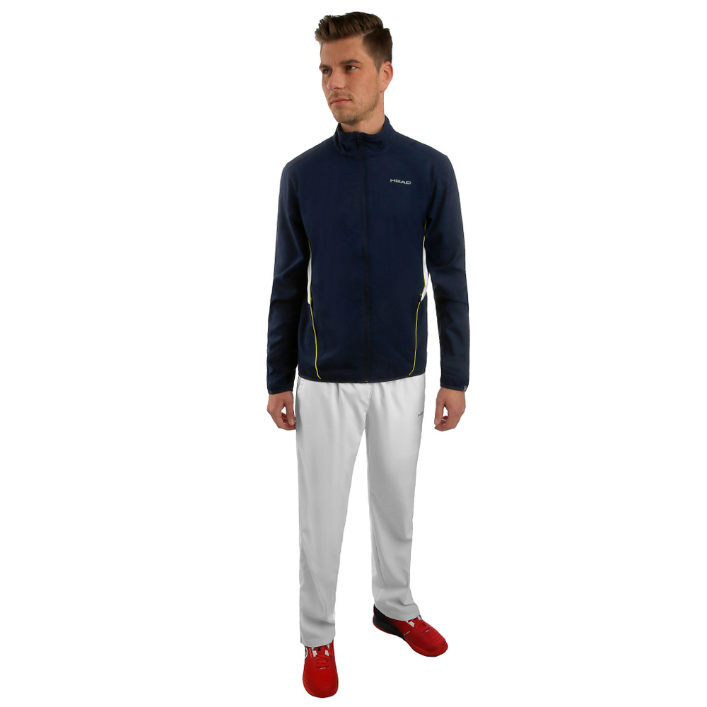 Мужские теннисные штаны HEAD Club Training Pants Men - White, Silver