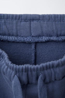 ZARA ШОРТЫ КАРГО ИЗ МЯГКОЙ ТКАНИ, СИНИЙ