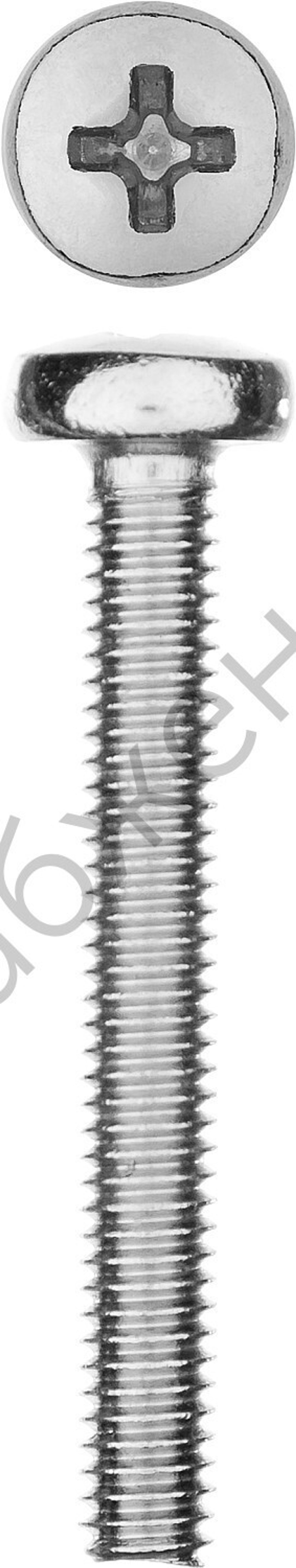 ЗУБР DIN 7985 M4 x 30 мм, кл. пр. 4.8, винт с полусферической головкой, цинк, 10 шт (303156-04-030)