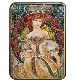 Народные промыслы ШК-55/178-A Шкатулка «Альфонс Муха -Мечтательность» исп. Маркова
