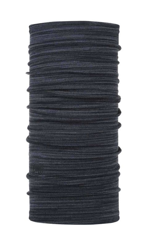 Шерстяной шарф-труба Buff Wool midweight Denim Multi Stripes Фото 1