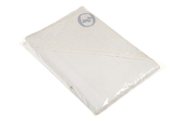 Полотенце детское 100х100 Bovi Carol с капюшоном белое