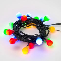 ULD-S0280-020-DGA MULTI IP20 COLORBALLS Гирлянда светодиодная с контроллером Разноцветные шарики. 20 светодиодов. длина 2.8 м. цвет свечения разноцветный. IP20. провод зеленый. упаковка- картон.