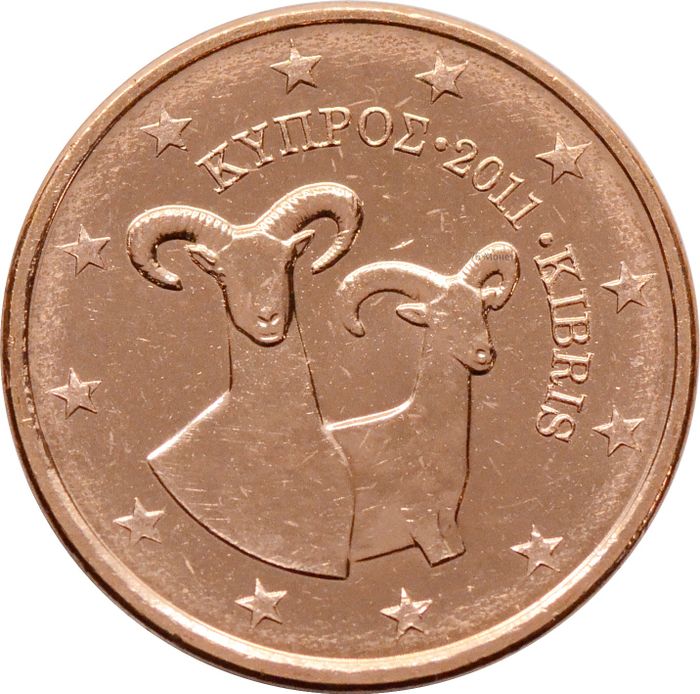 1 евроцент 2011 Кипр (1 euro cent)
